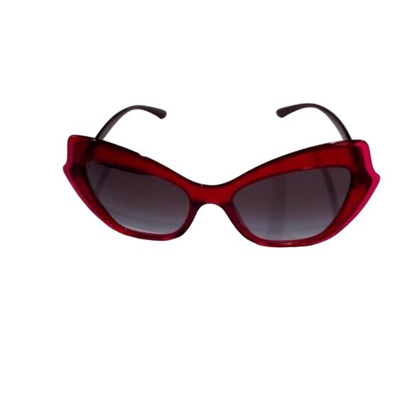 Dolce and Gabbana 52mm Cat Eye Sunglasses Red - Picture 2 of 12